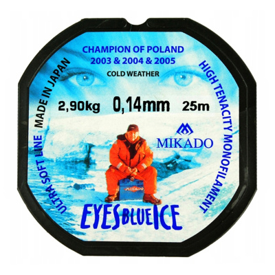Леска Mikado Eyes Blue Ice 25m (0,14, 2,9kg)
