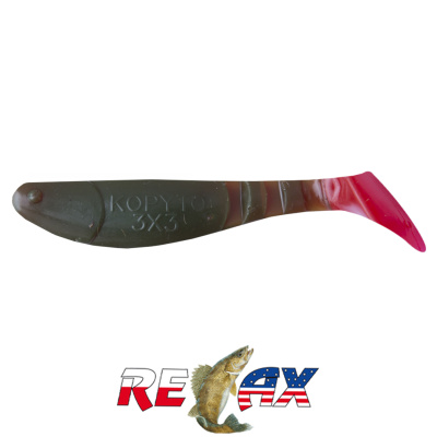 Виброхвост Relax Kopyto 3.0" Tail (T048 motor oil red)