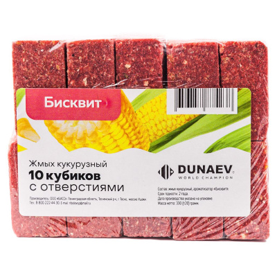 Жмых Dunaev кукурузный (бисквит)