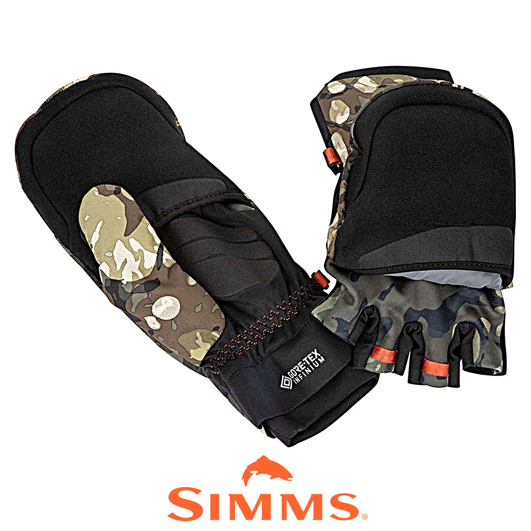 Рукавицы Simms Gore-Tex ExStream FO Mitt riparian camo 01