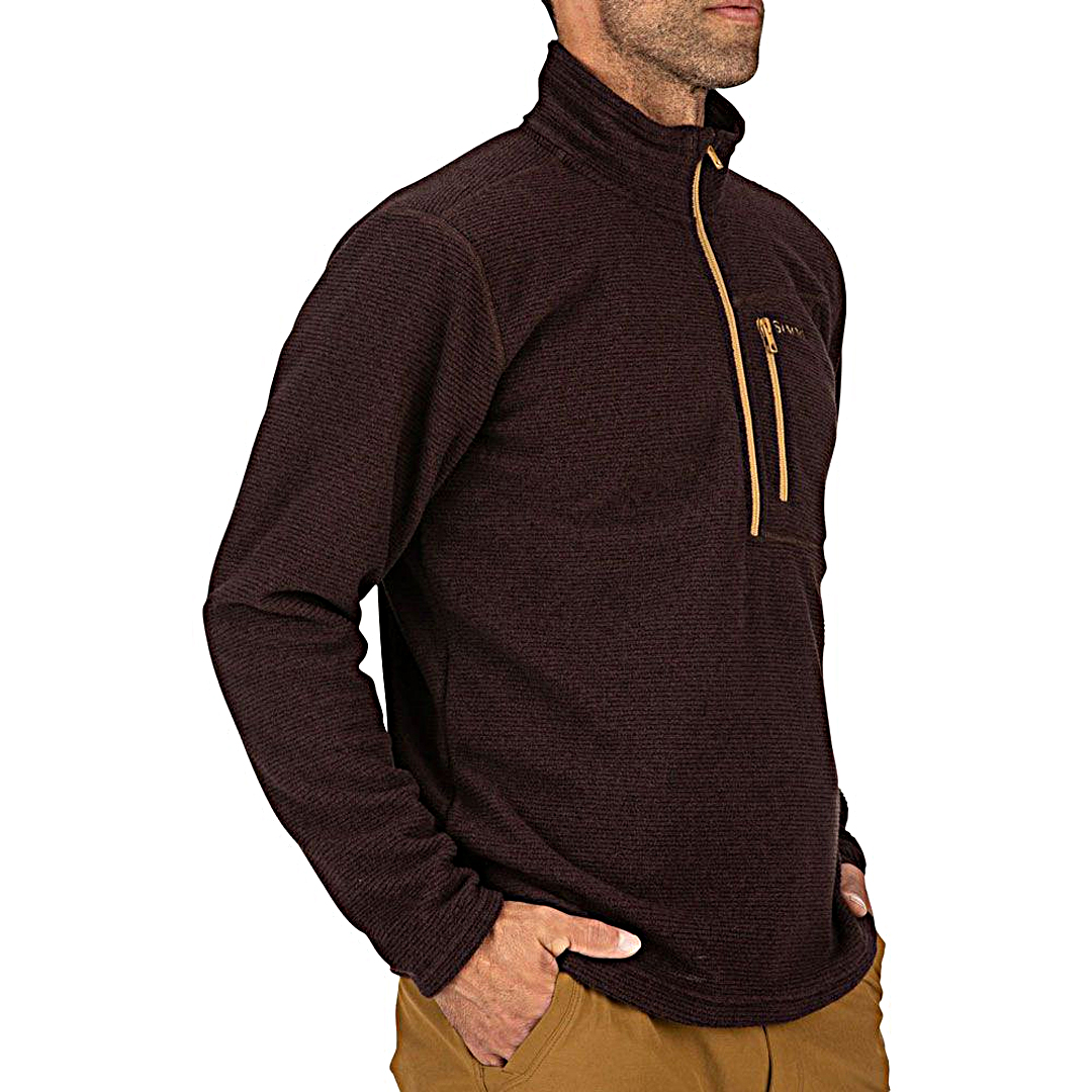 Пуловер Simms Rivershed Sweater Quarter Zip '20 Dark Bronze 02