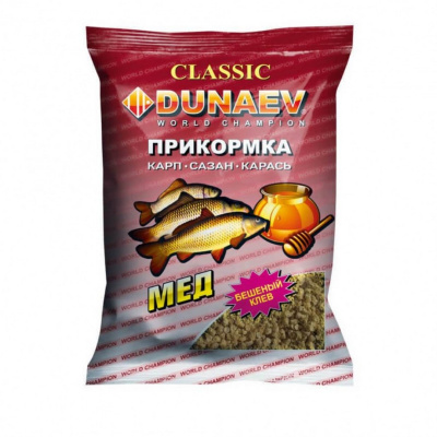 Прикормка Dunaev Classic гранулы (карп мёд)
