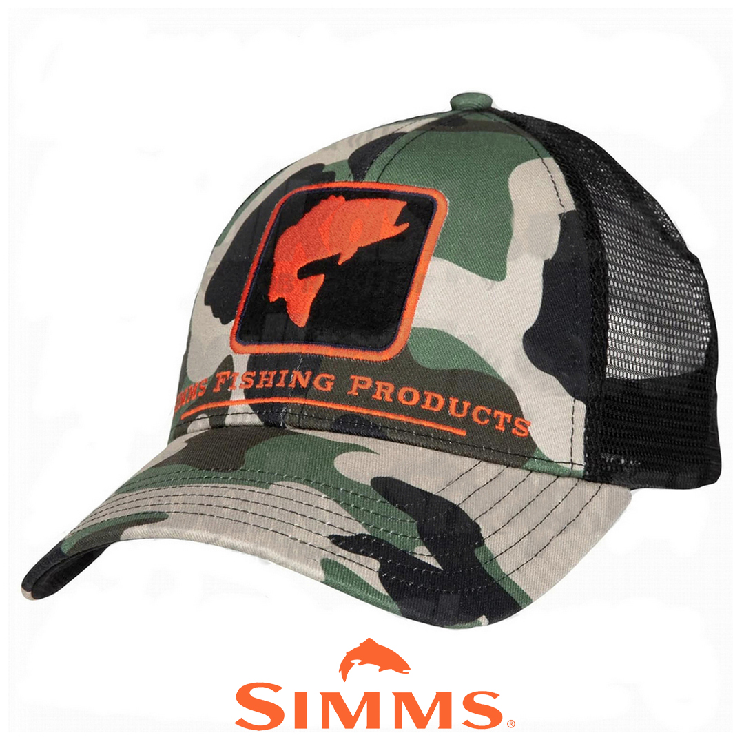 Кепка Simms Bass Icon Trucker (Woodland Camo) 01
