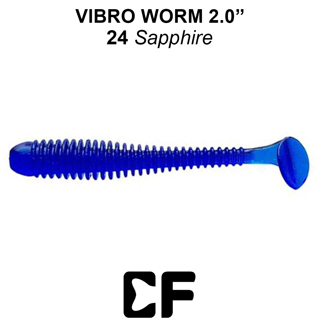 Виброхвост Crazy Fish Vibro Worm 2.0 24 0