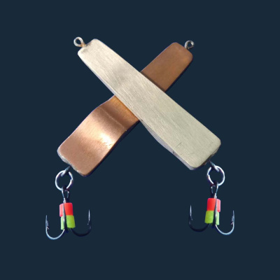 Блесна BziiL Сибирь Спорт СС медь никель (33мм, 4,3гр.#14 VMC)