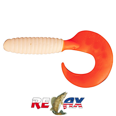 Твистер Relax 5.0" Standart (TS074 orange white)