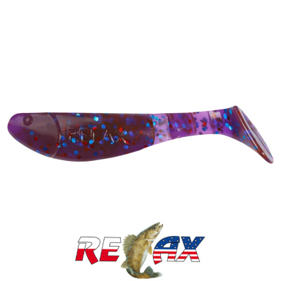 Виброхвост Relax Kopyto 2.5" Standart (S175 crawfish-blue glitter)