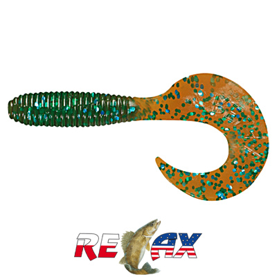 Твистер Relax 3.0" Standart (TS139 motor oil-blue glitter)