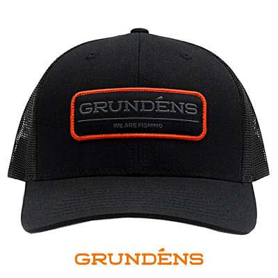 Кепка Grundens We Are Fishing Trucker (Solid Black, One Size)