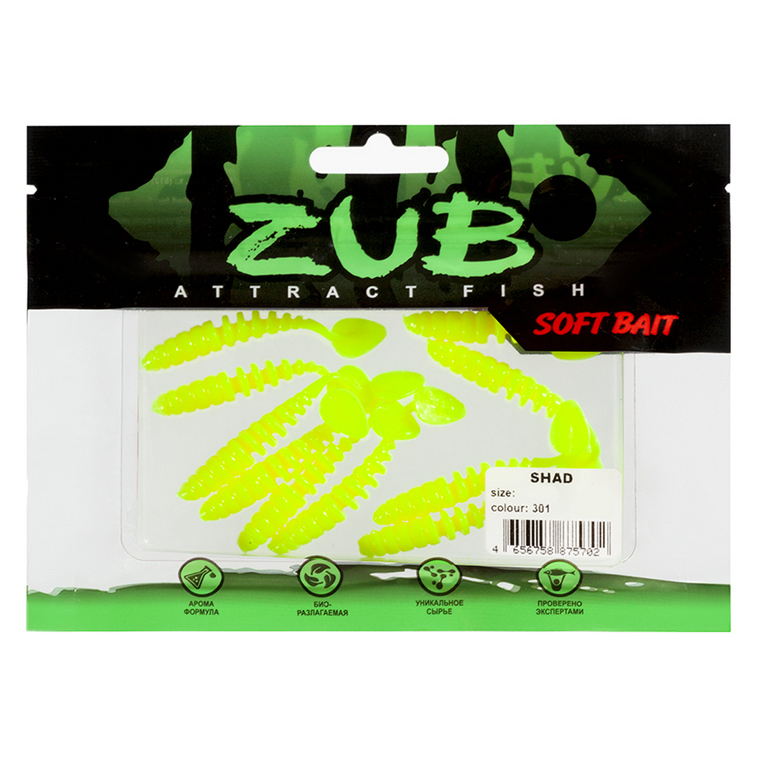 Виброхвост ZUB Shad 1,6-2,0 301 01
