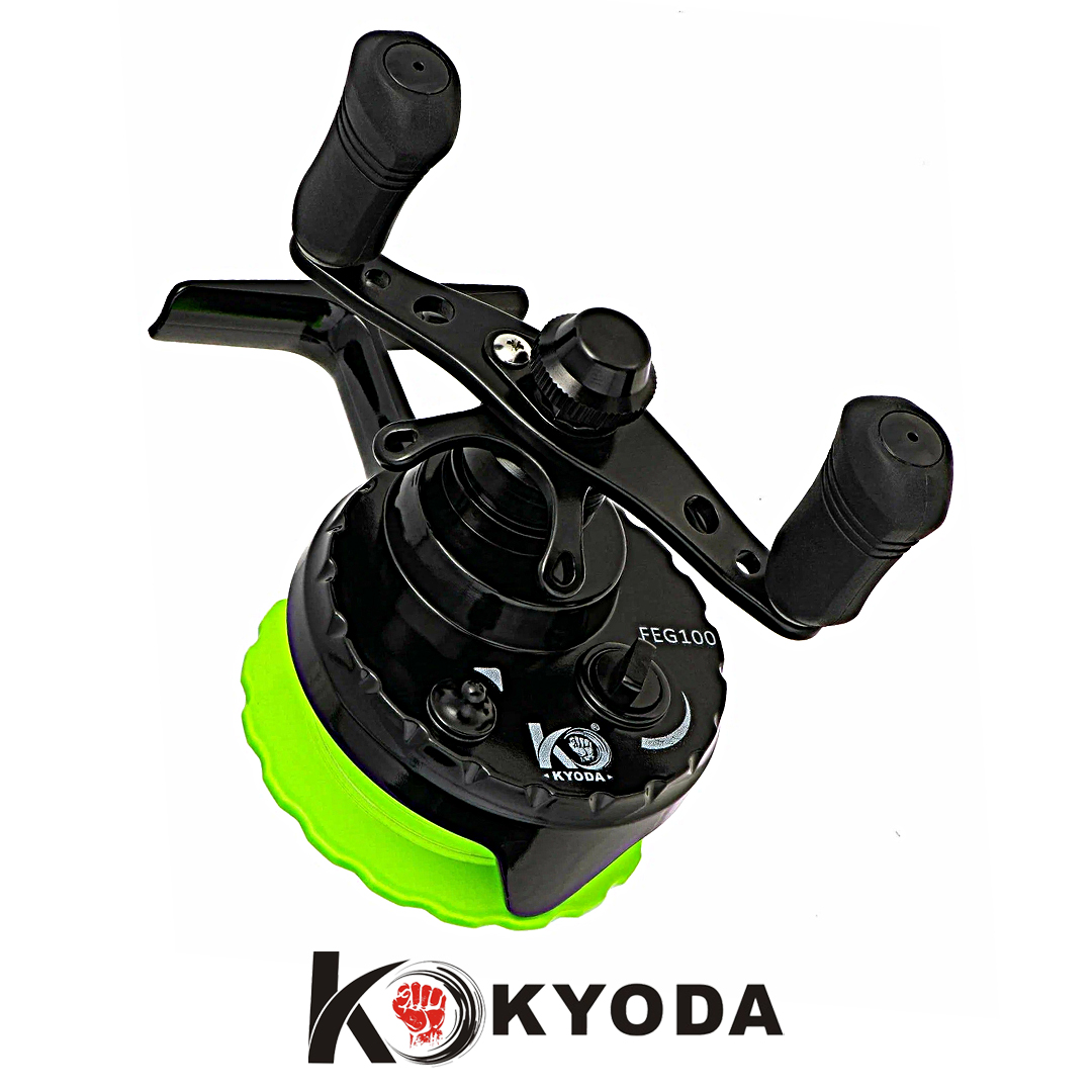 Катушка зима Kyoda Fisher FEG100 шпуля пластик 01