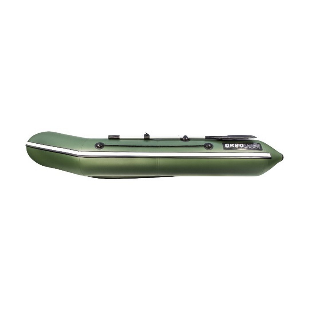 Лодка Аква Моторная 2900 Слань книжка киль зеленый 04