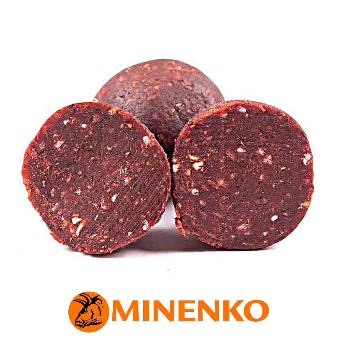 Бойлы Minenko Soluble пылящие насадочные 20мм (Strawberry) 04