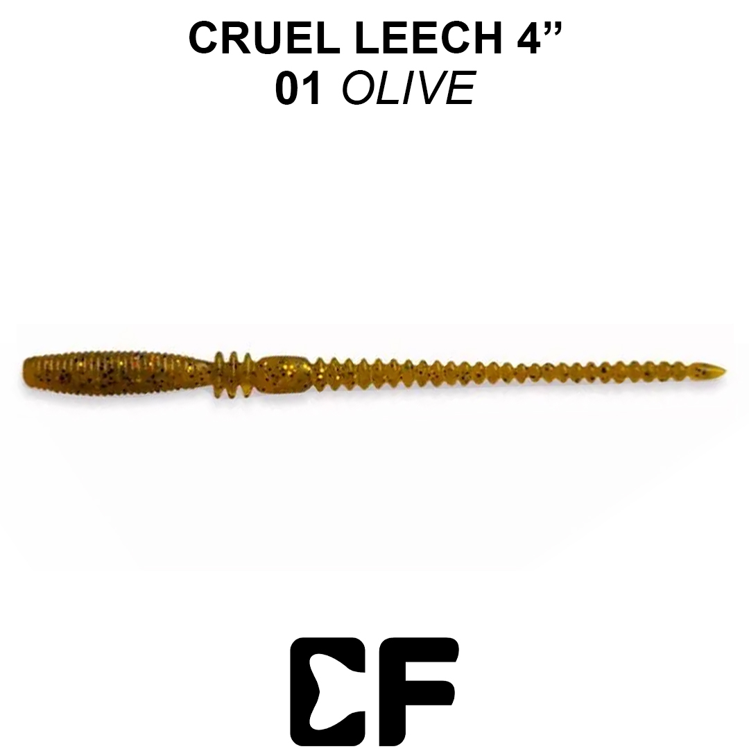 Червь Crazy Fish Cruel Leech 4.0 01 6 0