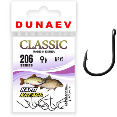 Одинарный Dunaev Classic 206 карп карась (№ 6)