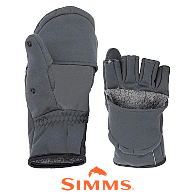 Рукавицы Simms Guide Windbloc Foldover Mitt (Raven, L)