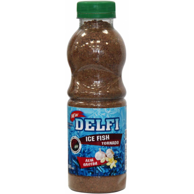 Прикормка Delfi Ice Fish Tornado (лещ плотва ваниль чеснок коричневая)