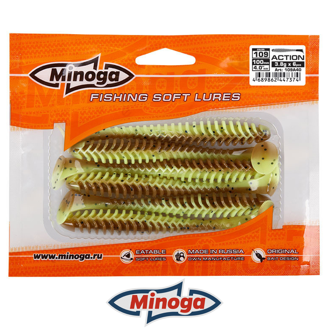 Виброхвост Minoga Action 109 3