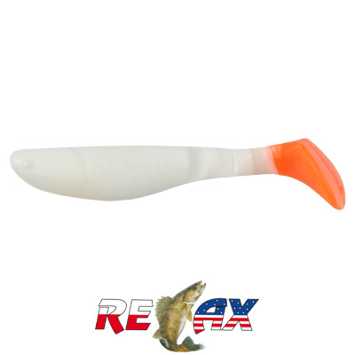 Виброхвост Relax Kopyto 3.0" Tail (T005 white orange)