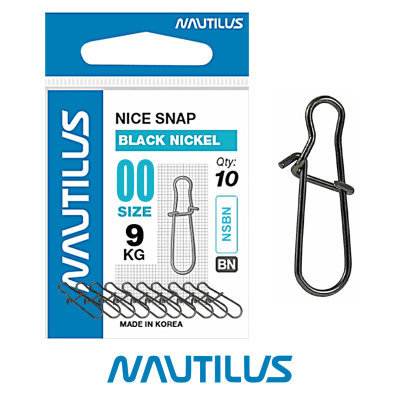 Застежка Nautilus Nice Snap BN (№ 00, 9кг.)