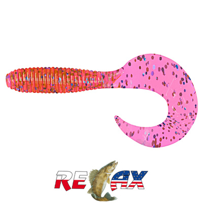 Твистер Relax 3.0" Standart (TS303 crawfish-blue glitter)