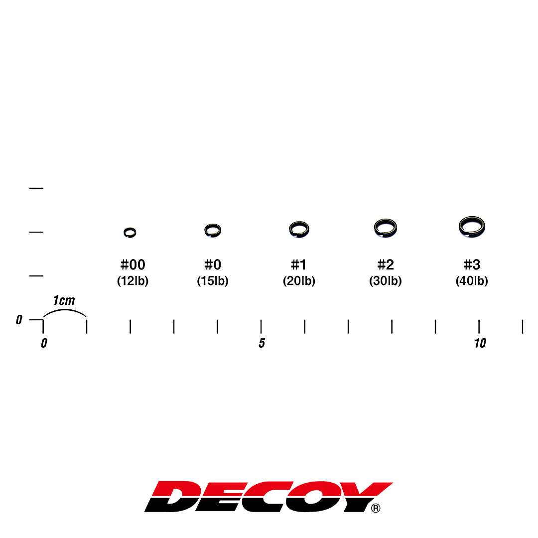 Кольцо заводное Decoy Split Ring (Black) 02