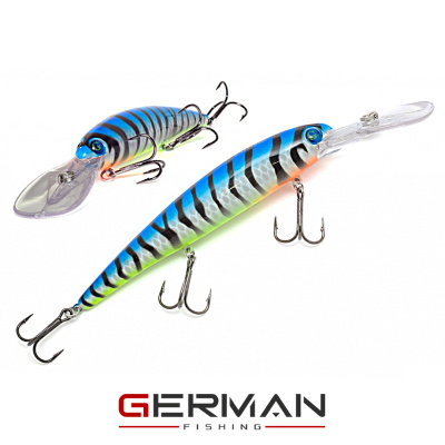 Воблер German GG Bandit 120F XDD (C300 зебра)