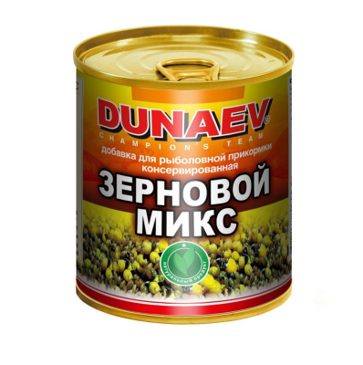Добавка Dunaev для прикормки м/банка 320g (зерновой микс)