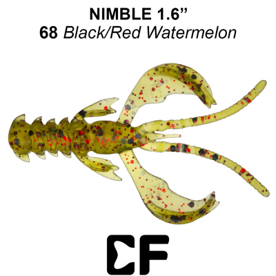 Рак CF Nimble 1.6" (49-40-68-6 black/red watermelon Кальмар)