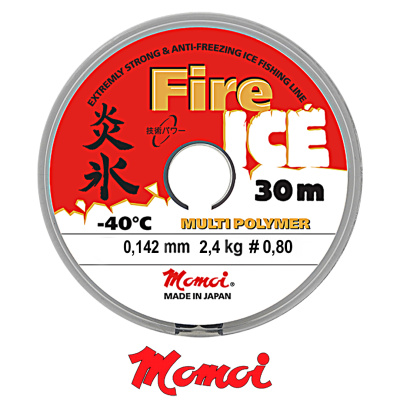 Леска Momoi Fire Ice Barrier Pack красная 30м (0,142, 2,4кг)