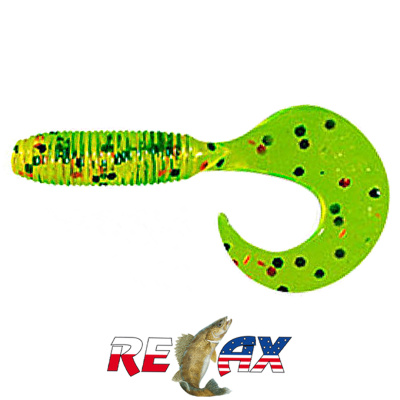 Твистер Relax 4.0" Standart (TS017 chartreuse white)