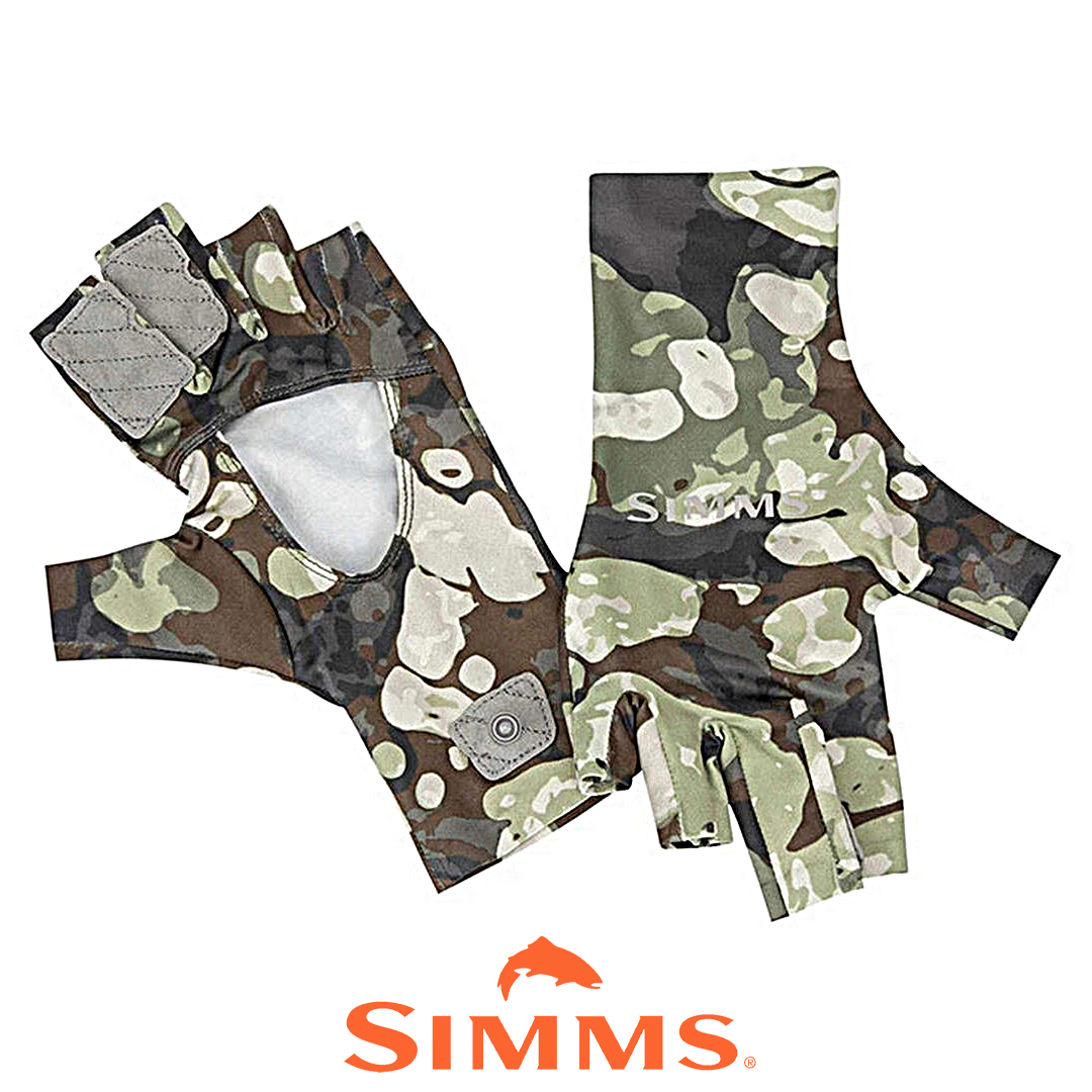 Перчатки Simms Solarflex Sun Glove raparian camo 01