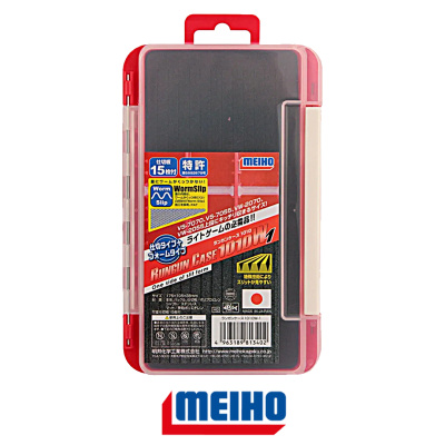 Коробка Meiho Run Gun Case 1010W1 (175×105×38мм, 2стор.6-36отд.4+30пер.red)
