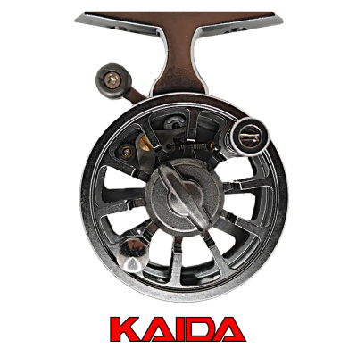 Катушка зимняя Kaida DIS60 (DIS-60L, 1:1, 1+1bb, 87гр.platinum левая)
