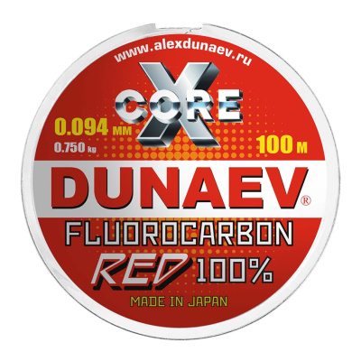 Флюорокарбон Dunaev Red 100m (0,094, 0,75kg)