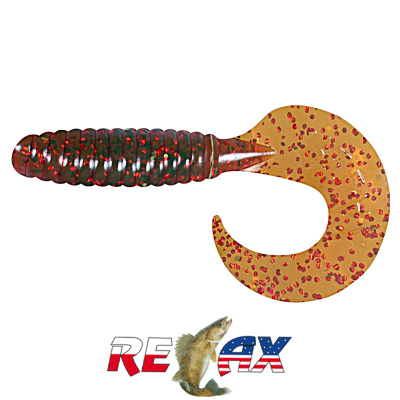 Твистер Relax 5.0" Standart (TS305 motor oil-red glitter)