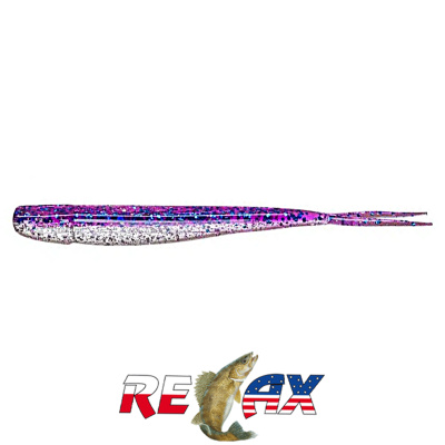 Слаг Relax Oklahoma 5.0" Laminat (L318 electric blue-blue glitter clear-silver glitter)