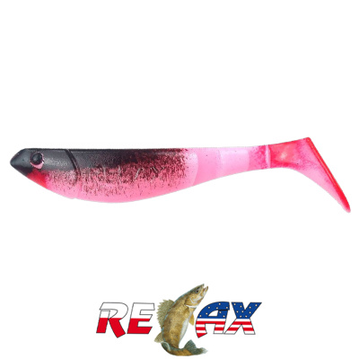 Виброхвост Relax Kopyto 2.5" Standart (S154R black bubblegum)