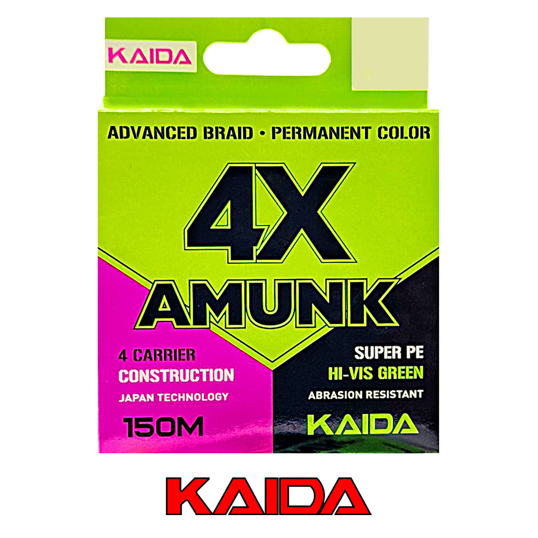 Плетёный шнур Kaida Amunk PE 4X 150м Dark Green 00
