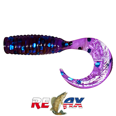 Твистер Relax 1.0" Standart (TS303 crawfish-blue glitter)