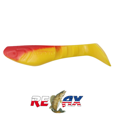 Виброхвост Relax Kopyto 3.0" Standart (S062 red yellow)