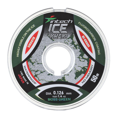 Леска Intech Ice Khaki Moss Green 50м (0,126, 1,4kg)