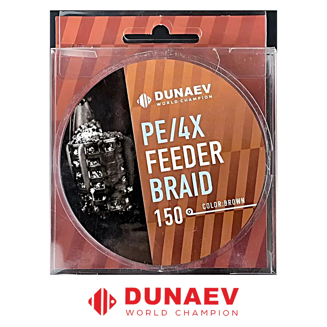 Шнур Dunaev Feeder Braid PEx4 коричневый 150м 00
