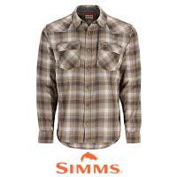 Рубашка Simms Santee Flannel LS Shirt (BlackBr.Blue) 00