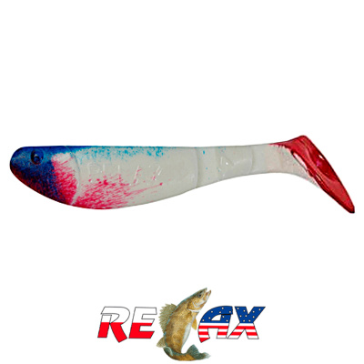 Виброхвост Relax Kopyto 2.5" Standart (S006R blue white)