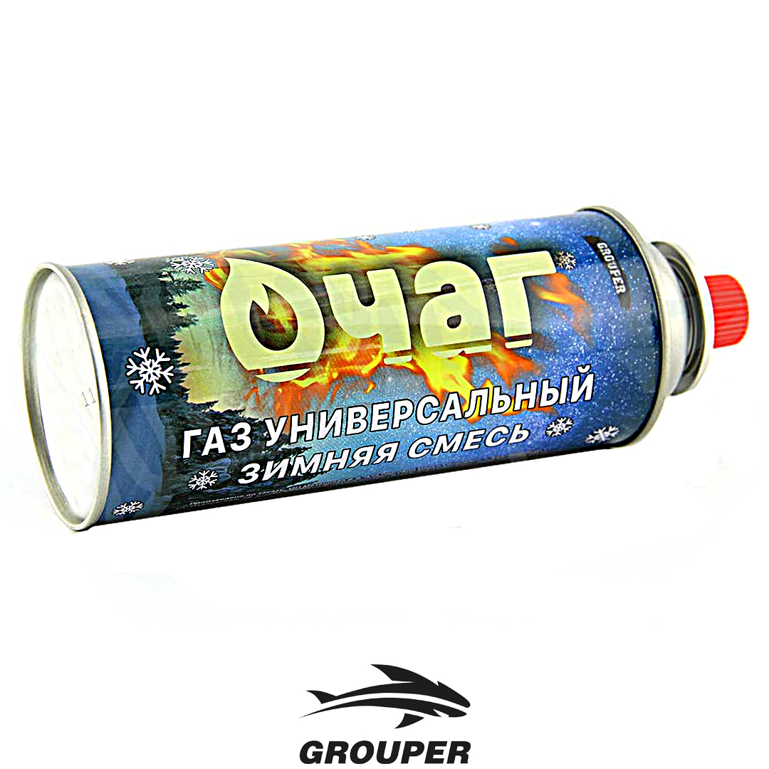 Баллон газовый Grouper Очаг зимняя смесь 01