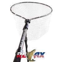 Подсачек Relax форелевый телескопический, сетка силикон 00