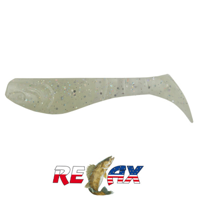 Виброхвост Relax Kopyto 3.0" Standart (S133 glow-hologram glitter)