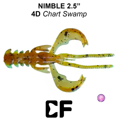 Рак CF Nimble 2.5" (44-65-4d-6 UV chart swamp Кальмар)