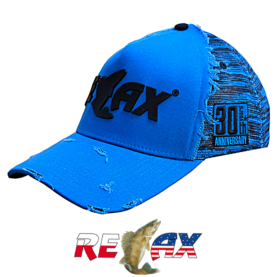 Фирменная кепка Relax (Blue torn) 00